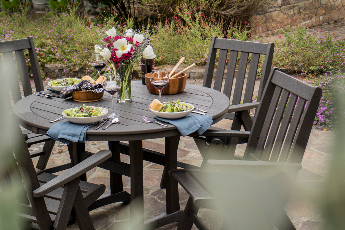 POLYWOOD Vineyard Folding Dining Chair lifestyle