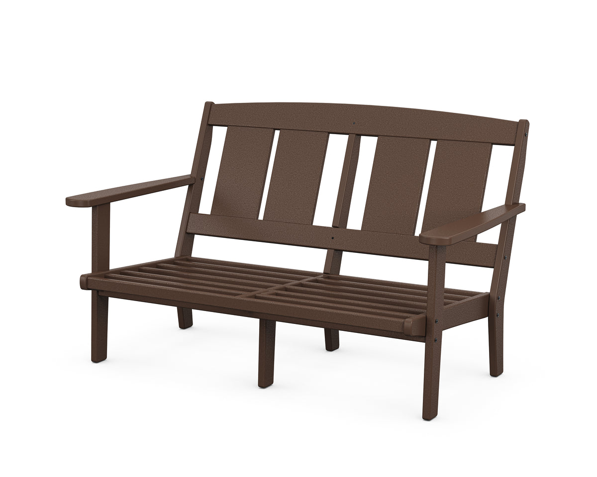POLYWOOD Mission Deep Seating Loveseat Frame in Mahogany