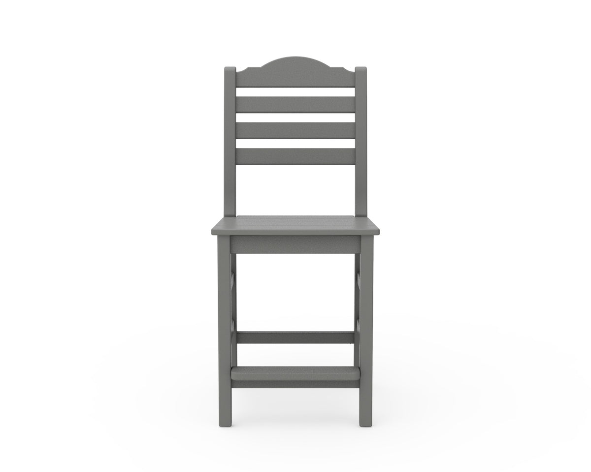 POLYWOOD Savannah Counter Side Chair angle view