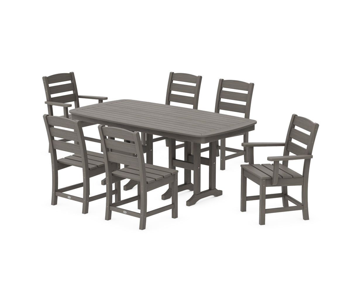 POLYWOOD Lakeside 7-Piece Dining Set in Driftwood