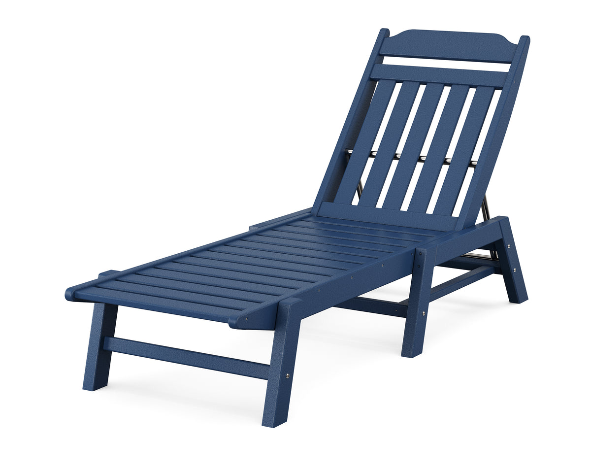 POLYWOOD Cottage Chaise in Navy