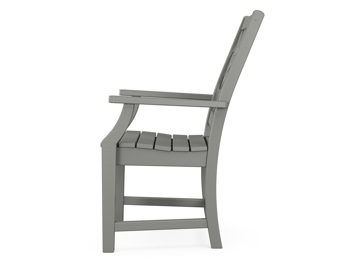 POLYWOOD Wovendale Dining Arm Chair angle view