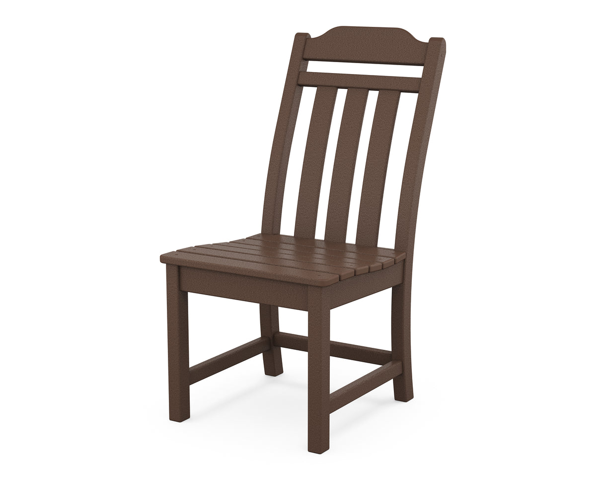 POLYWOOD Cottage Dining Side Chair in Mahogany