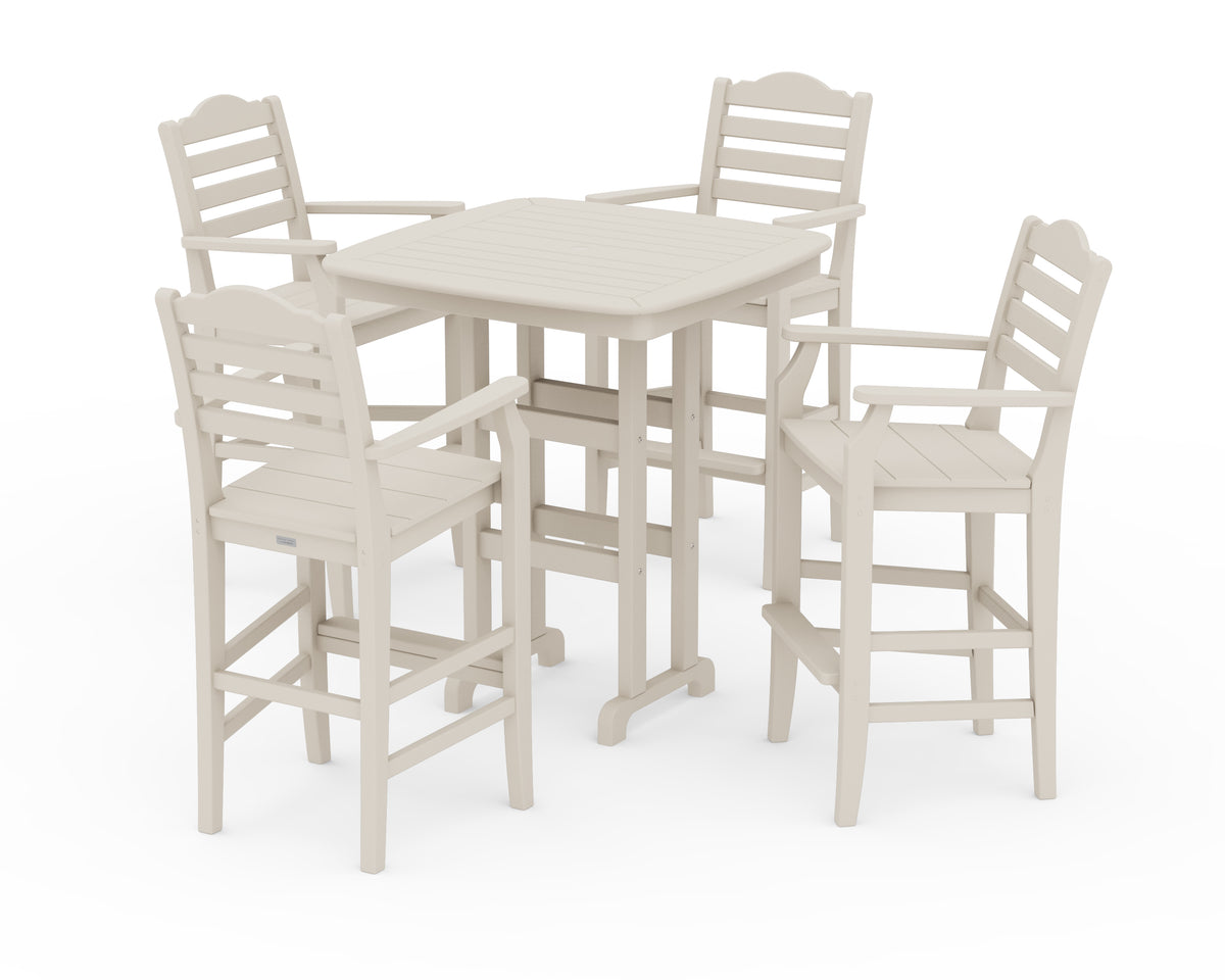 POLYWOOD Savannah 5-Piece Bar Set in Sand