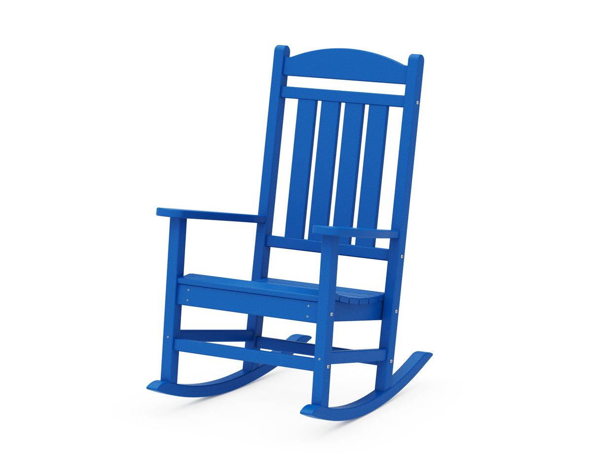 POLYWOOD Presidential Rocking Chair in Pacific Blue