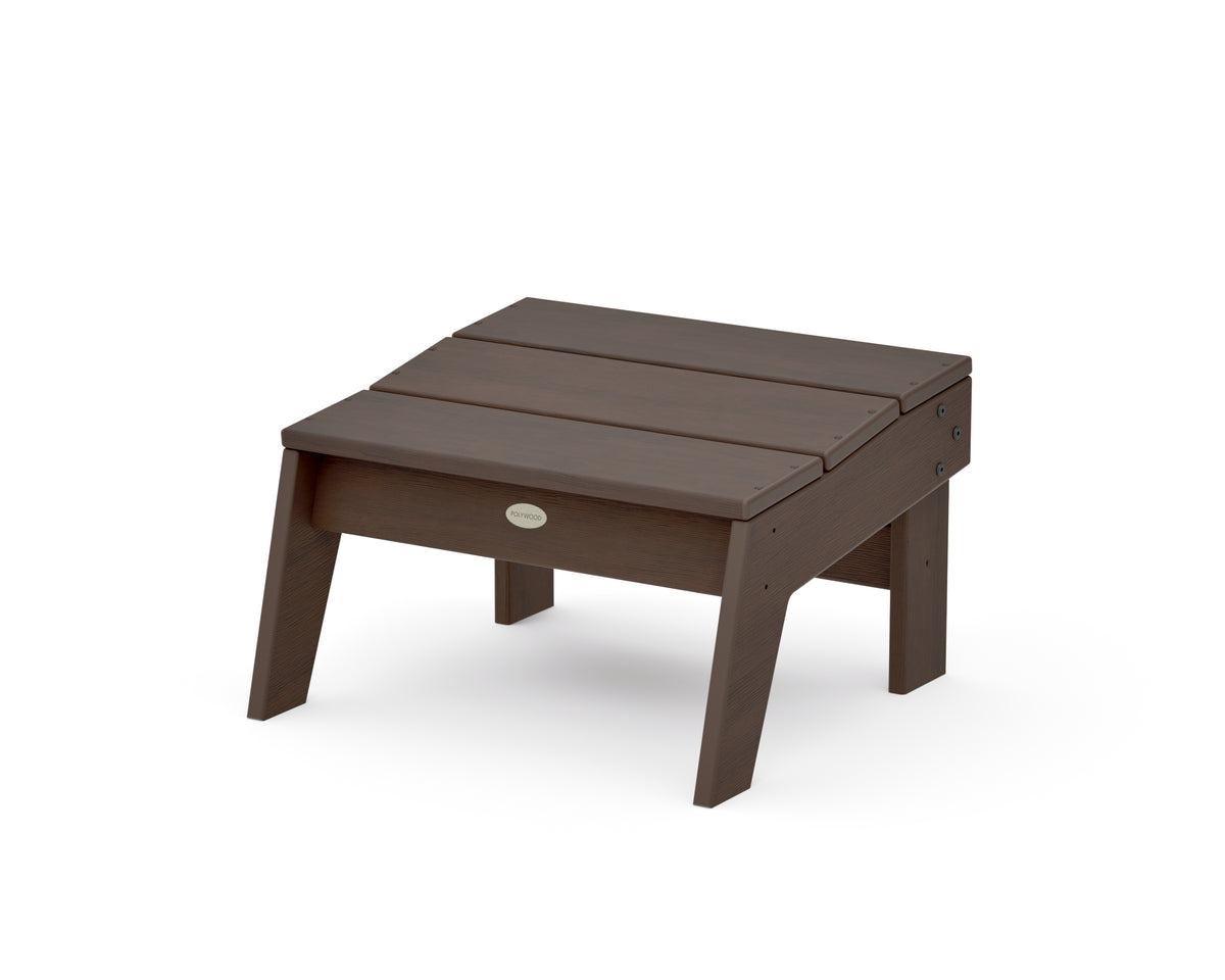 POLYWOOD Modern Studio Ottoman in Kona