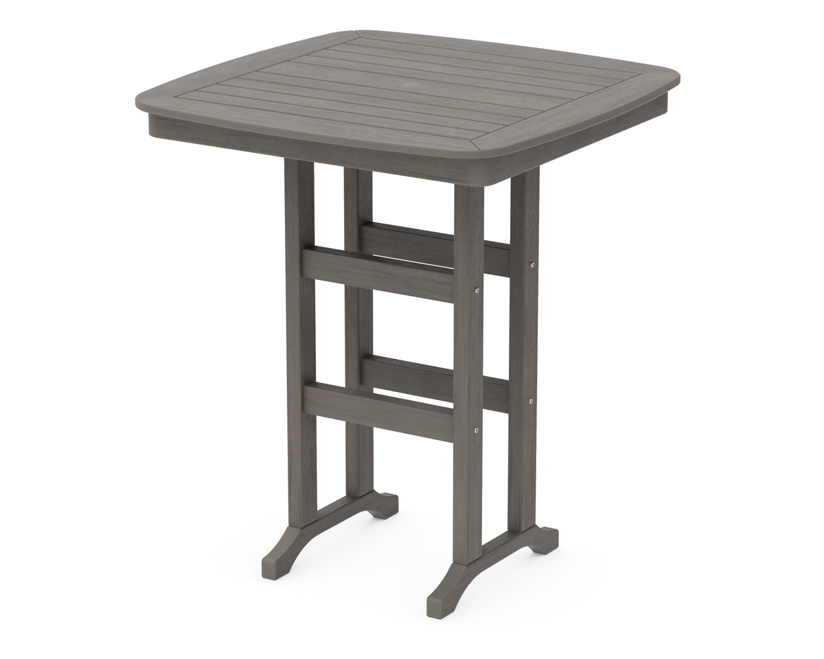 POLYWOOD Nautical 37" Bar Table in Driftwood
