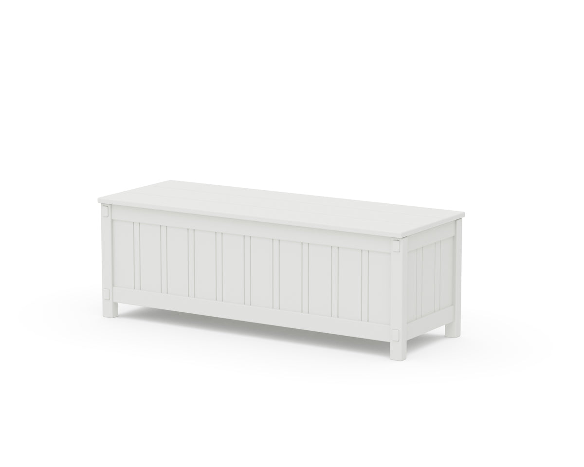 POLYWOOD Acadia 48” Storage Bench in White