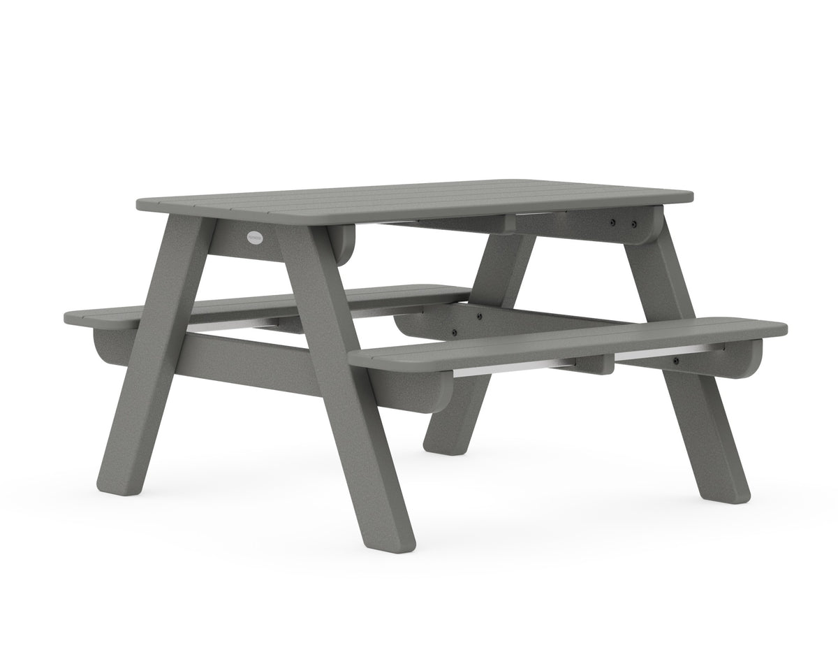 POLYWOOD Kids Outdoor Picnic Table angle view