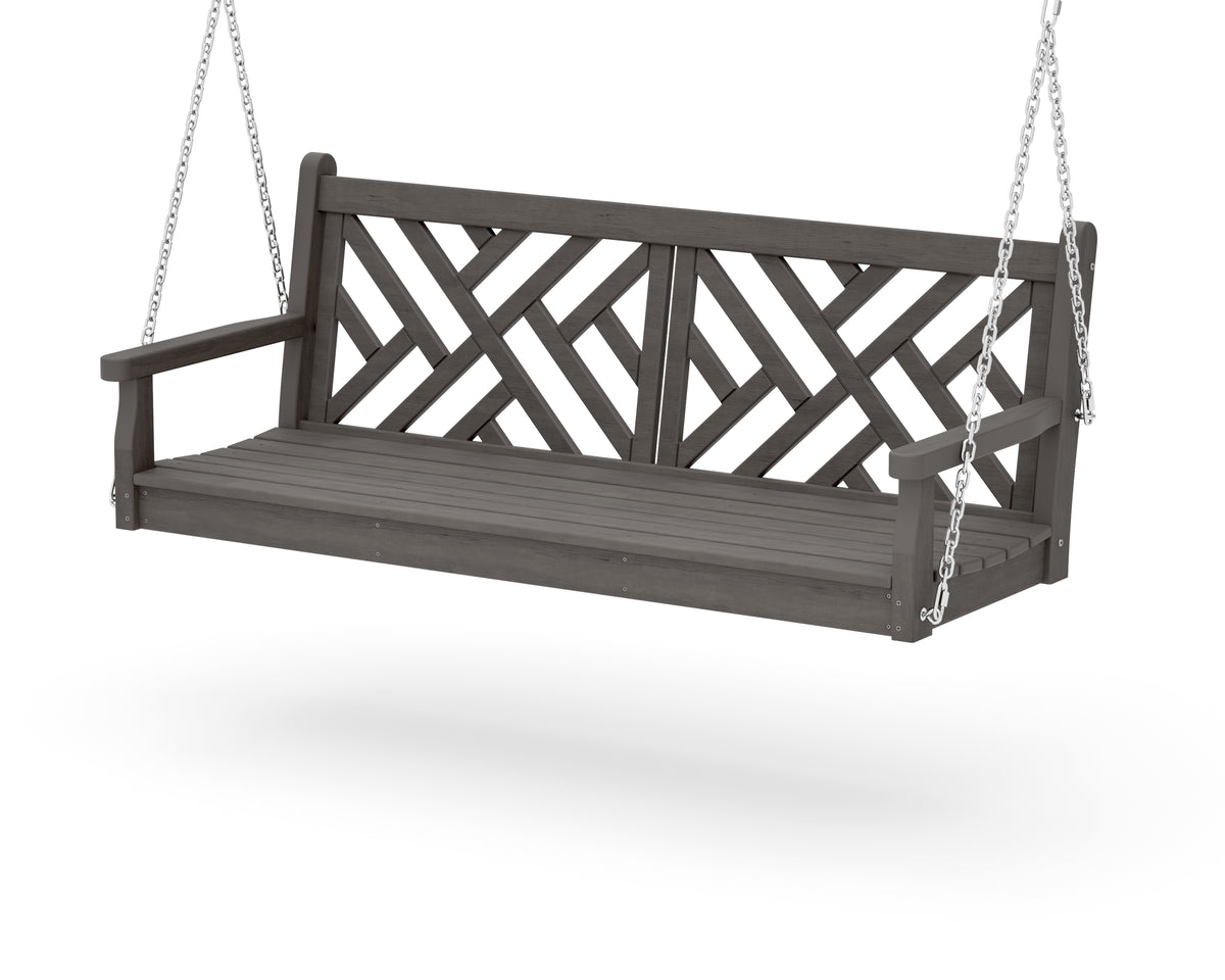 POLYWOOD Chippendale 60" Swing in Driftwood