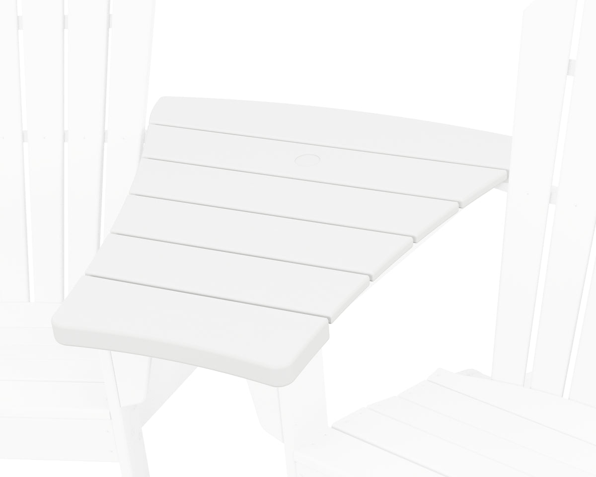 POLYWOOD Angled Adirondack Connecting Table in White
