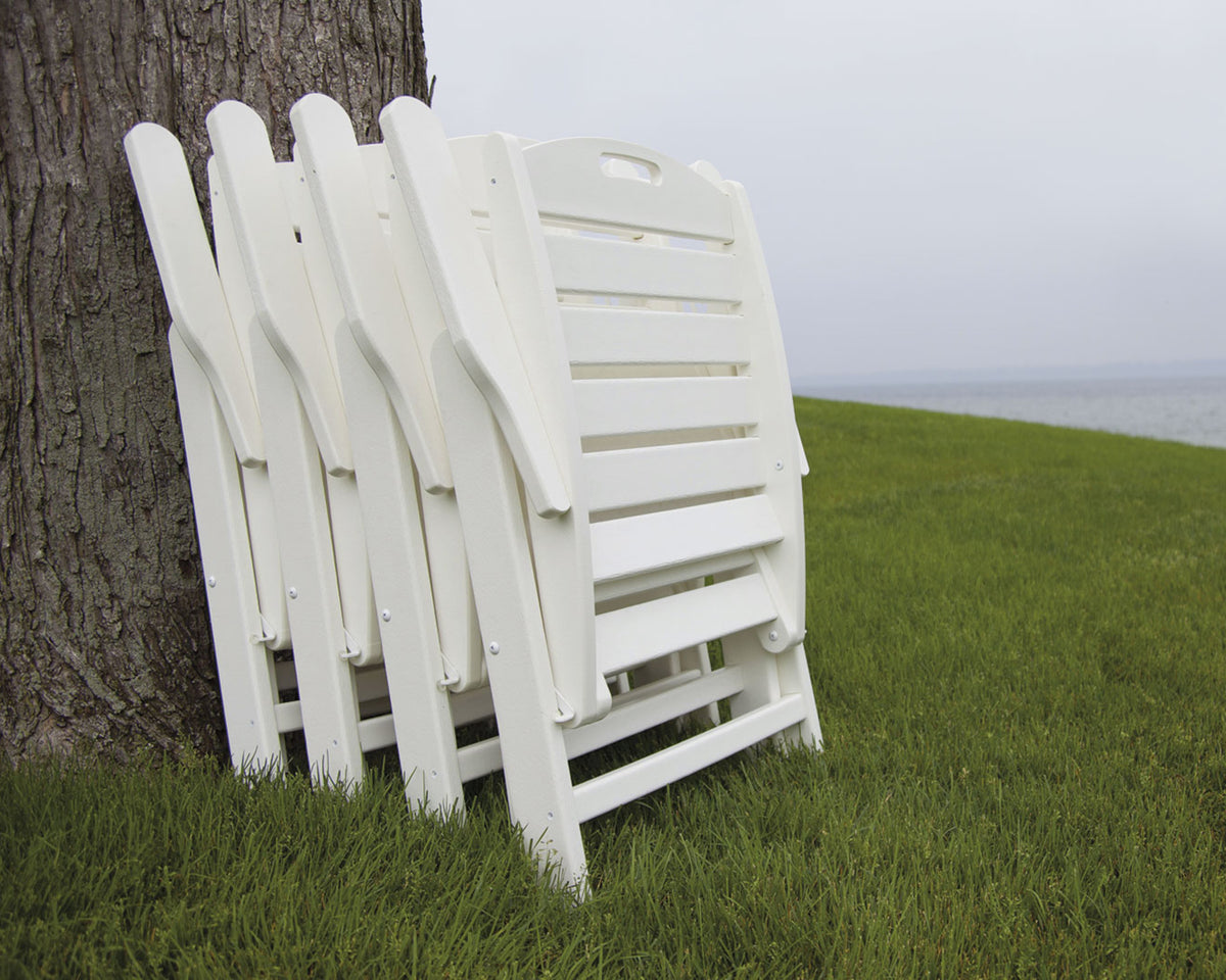 POLYWOOD Nautical Folding Highback Chair lifestyle
