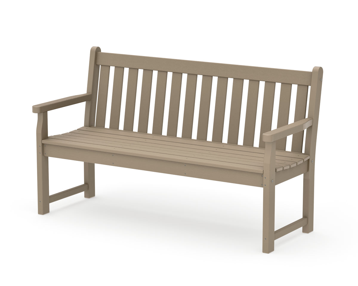 POLYWOOD Traditional Garden 60" Bench in Vintage Sahara