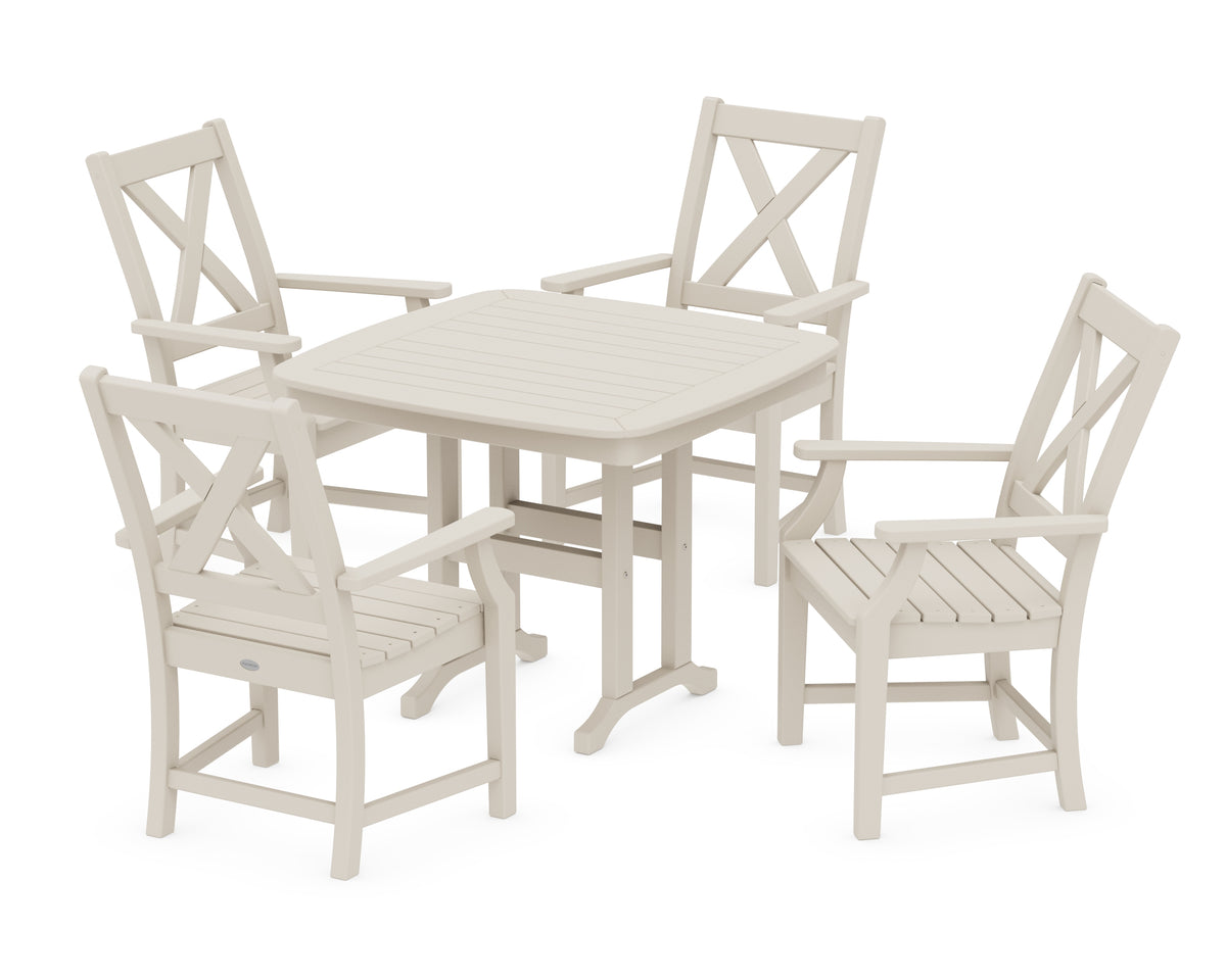 POLYWOOD Braxton 5-Piece Dining Set in Sand