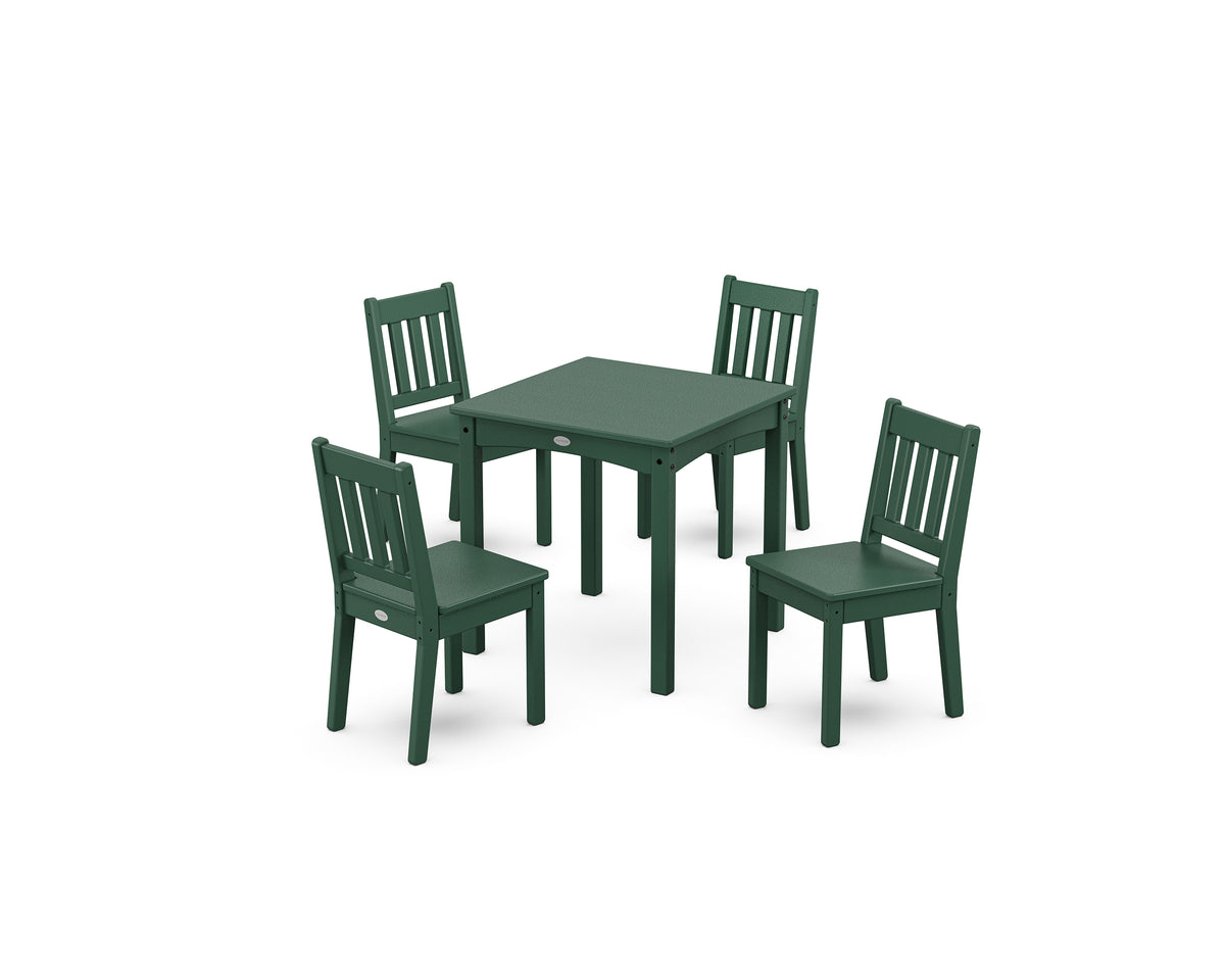 POLYWOOD Vineyard Kids 5-Piece Dining Set in Green