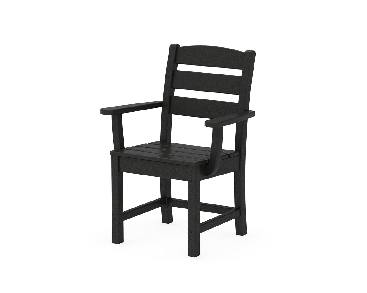 POLYWOOD Lakeside Dining Arm Chair in Black
