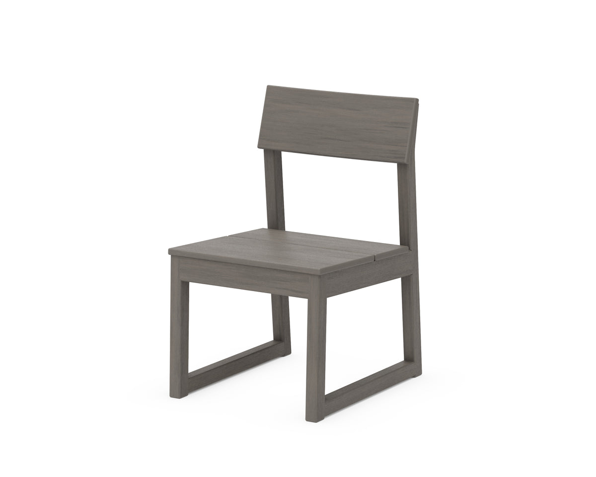 POLYWOOD EDGE Dining Side Chair in Driftwood