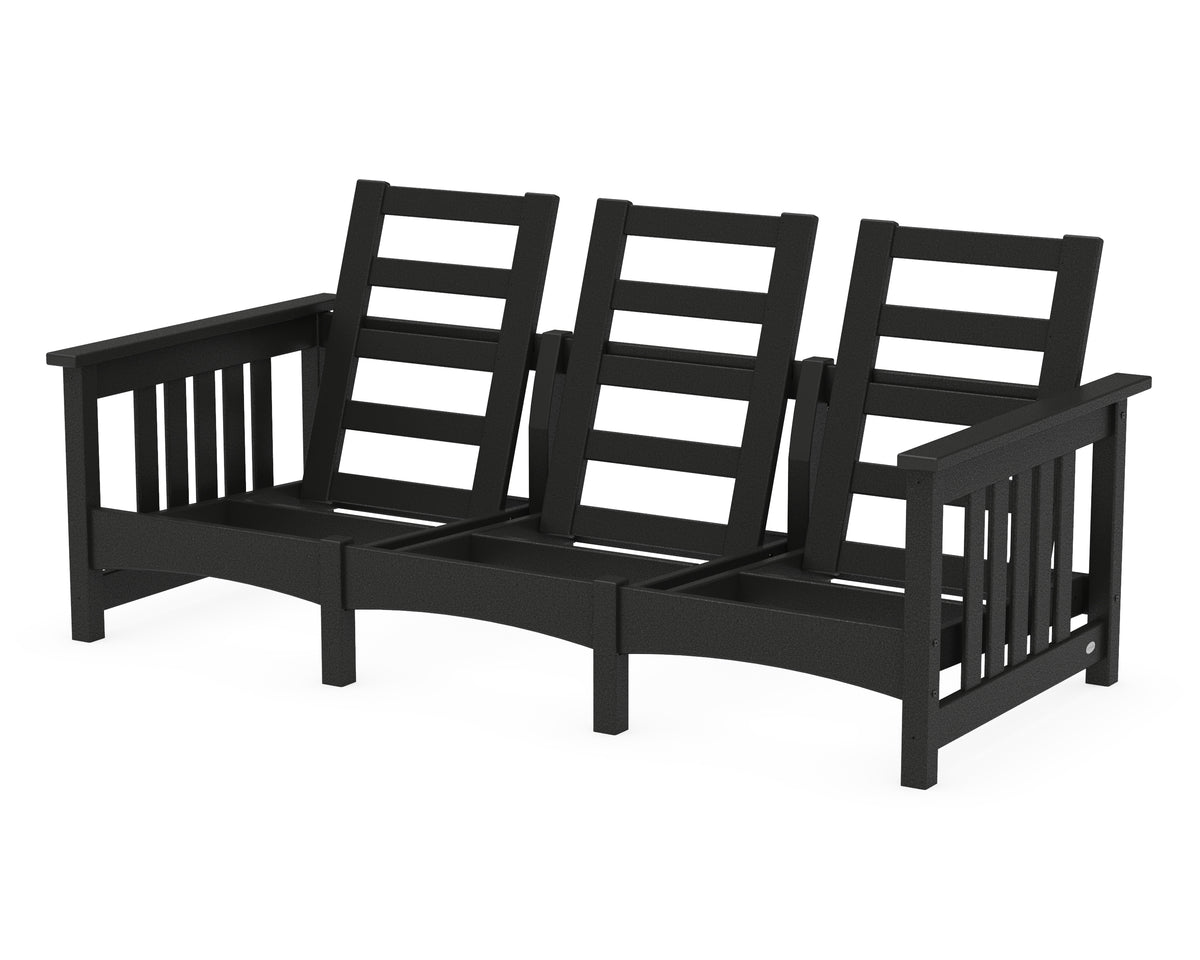 POLYWOOD Club Mission Sofa Frame in Black