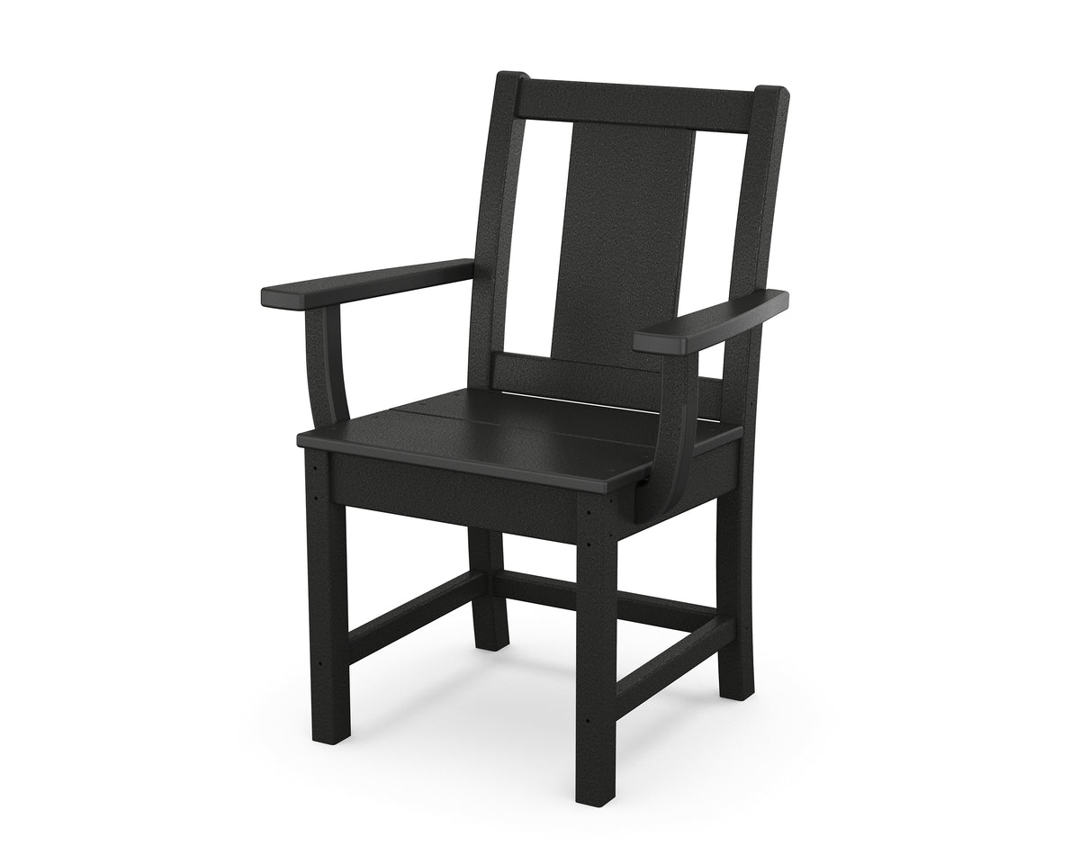 POLYWOOD Prairie Dining Arm Chair in Black