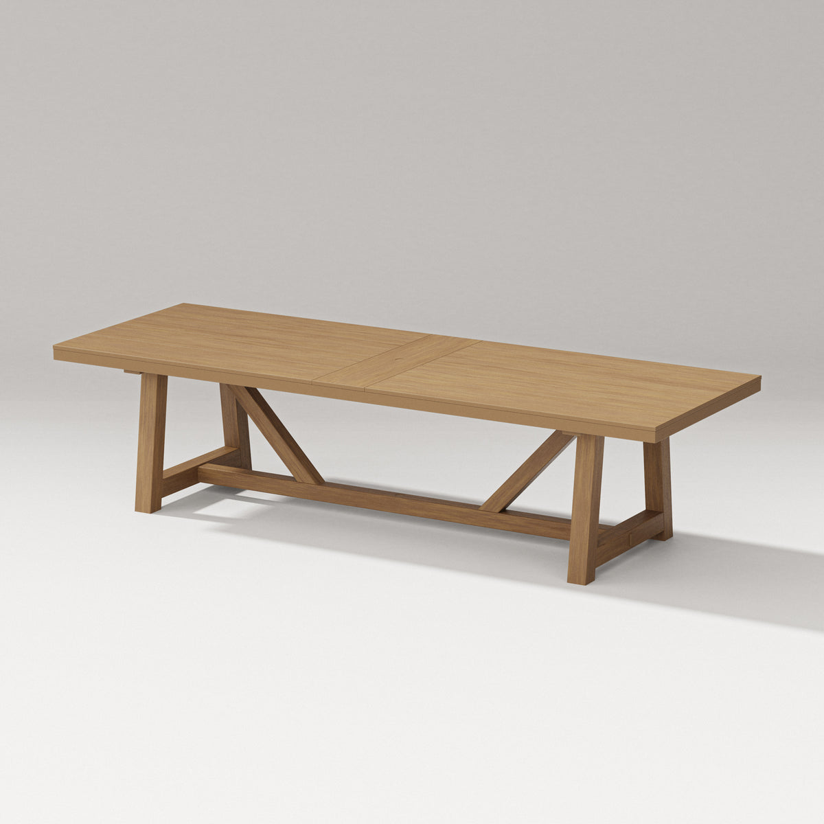 POLYWOOD PW Designer Series 120" A-Frame Dining Table in Natural