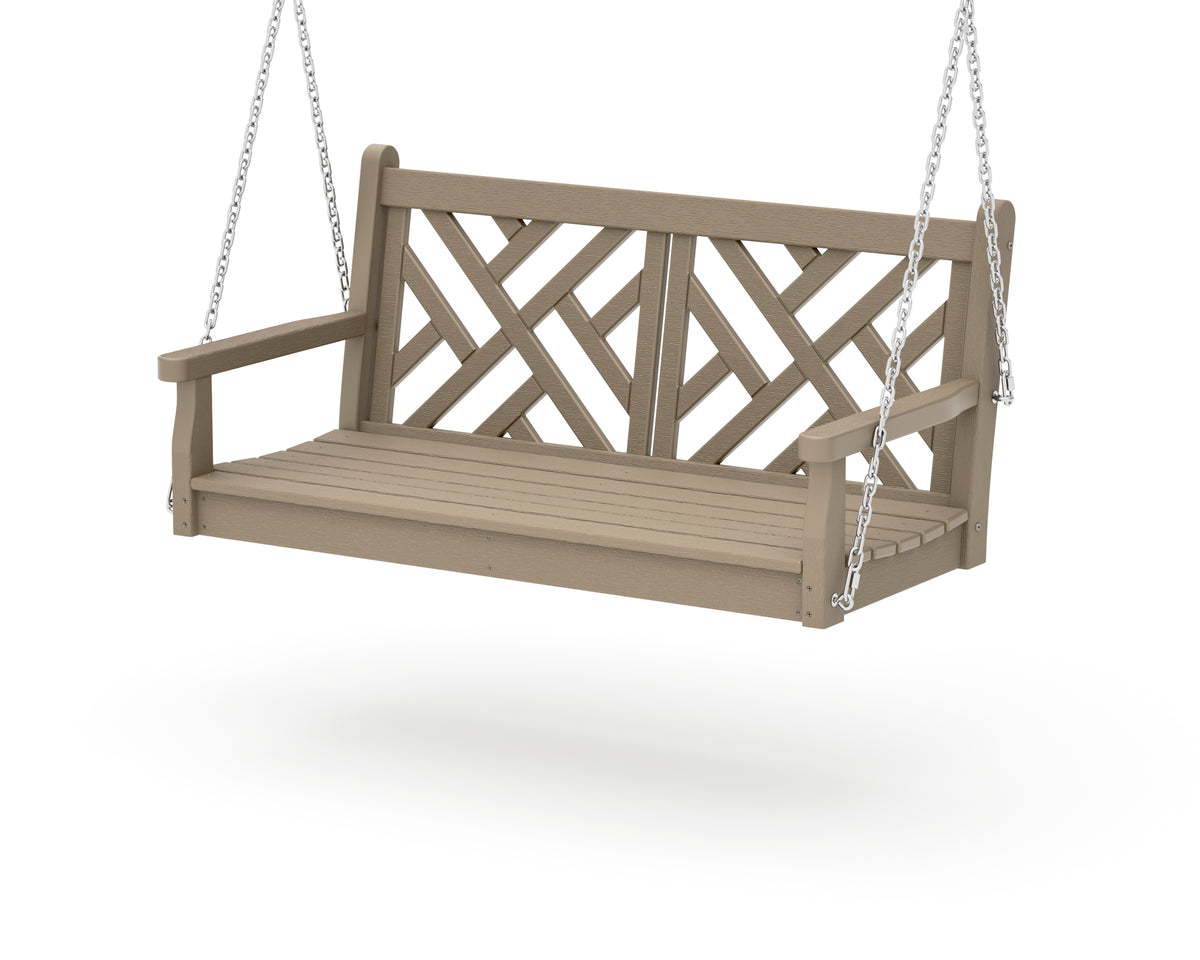 POLYWOOD Chippendale 48" Swing in Vintage Sahara