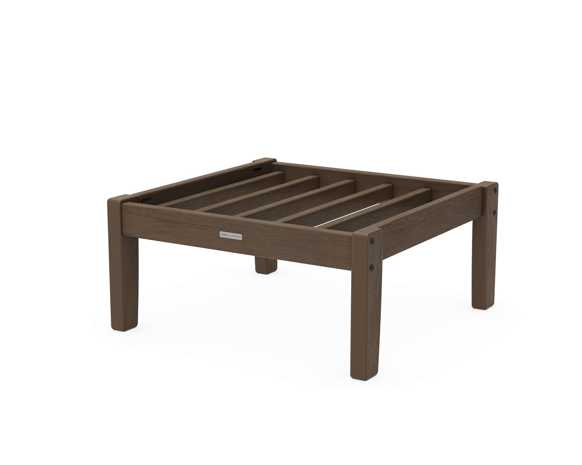 POLYWOOD Chinoiserie Deep Seating Ottoman Frame in Kona