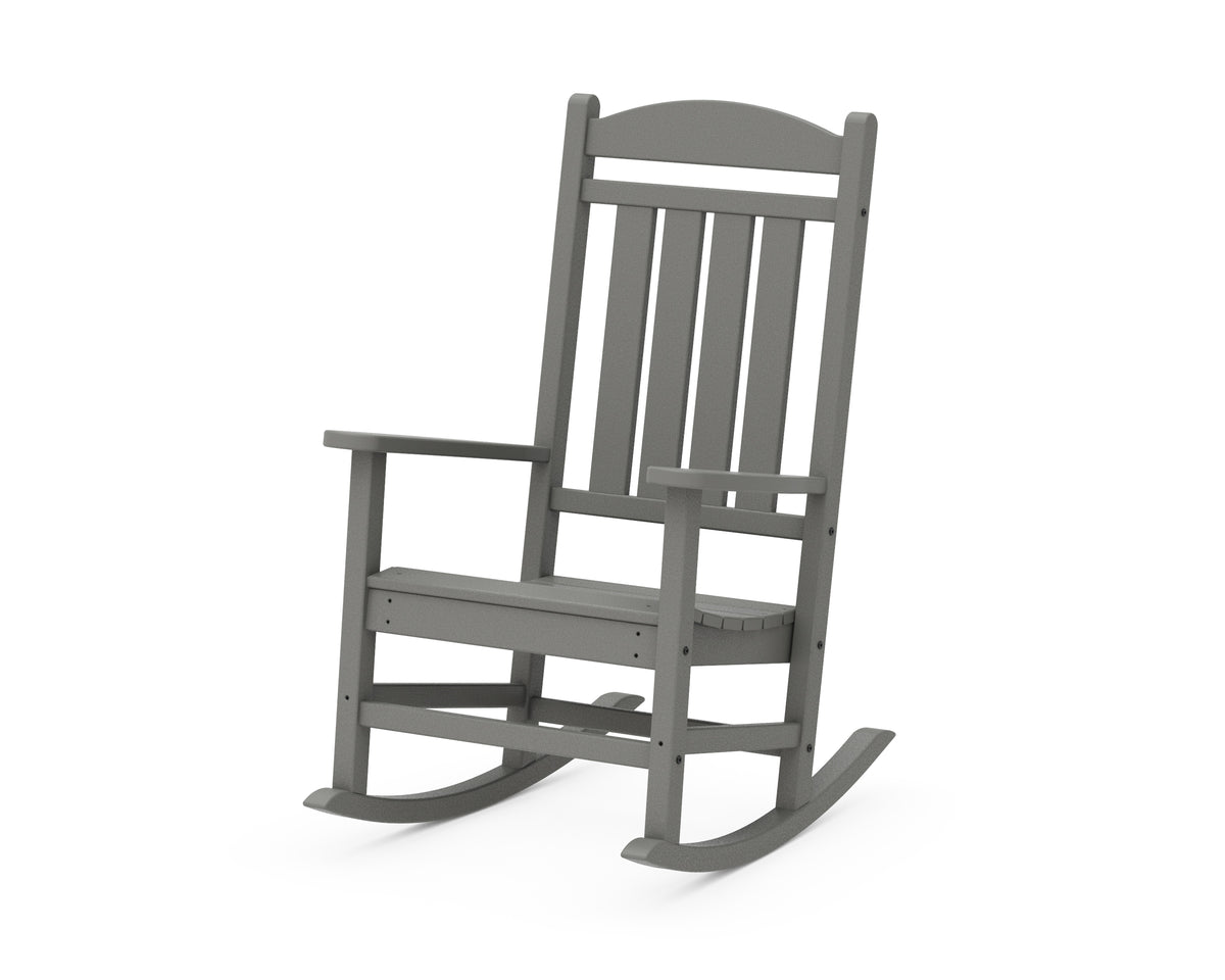 POLYWOOD Presidential Rocking Chair in Slate Grey