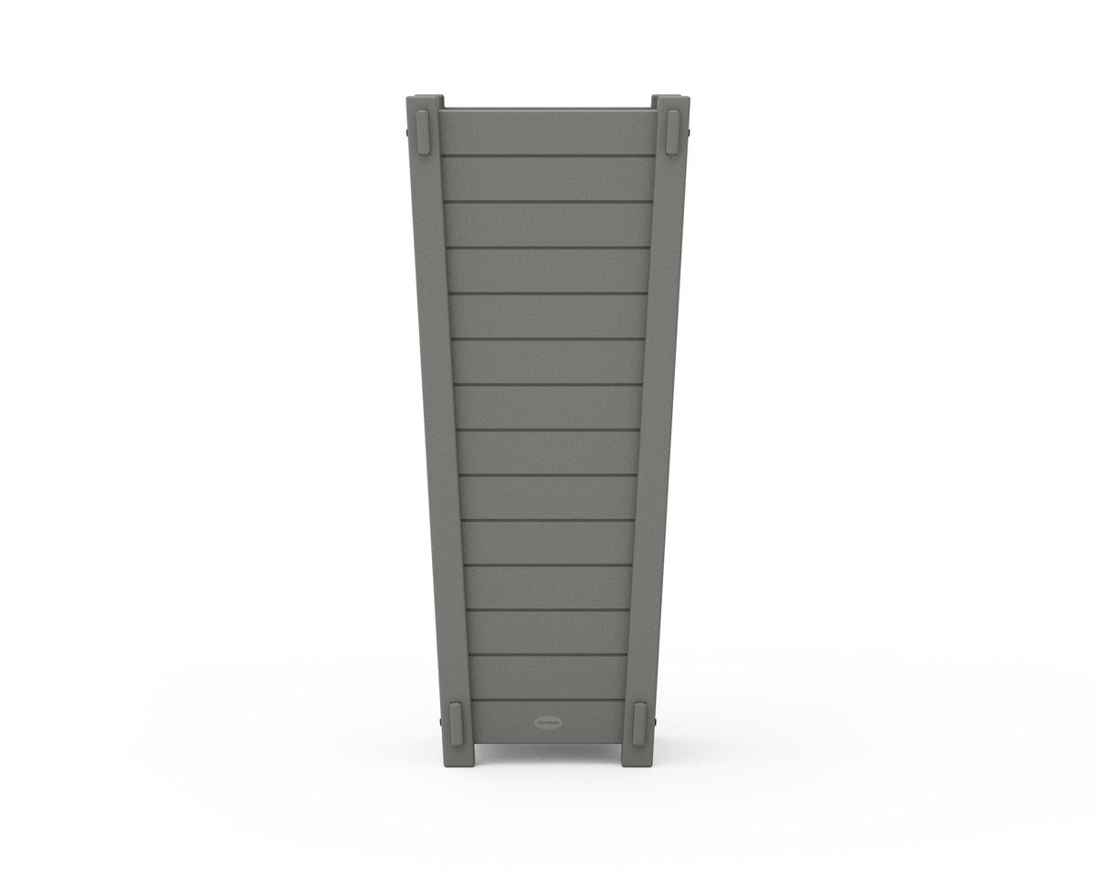 POLYWOOD Nautical Tapered Square Tall Planter Box angle view