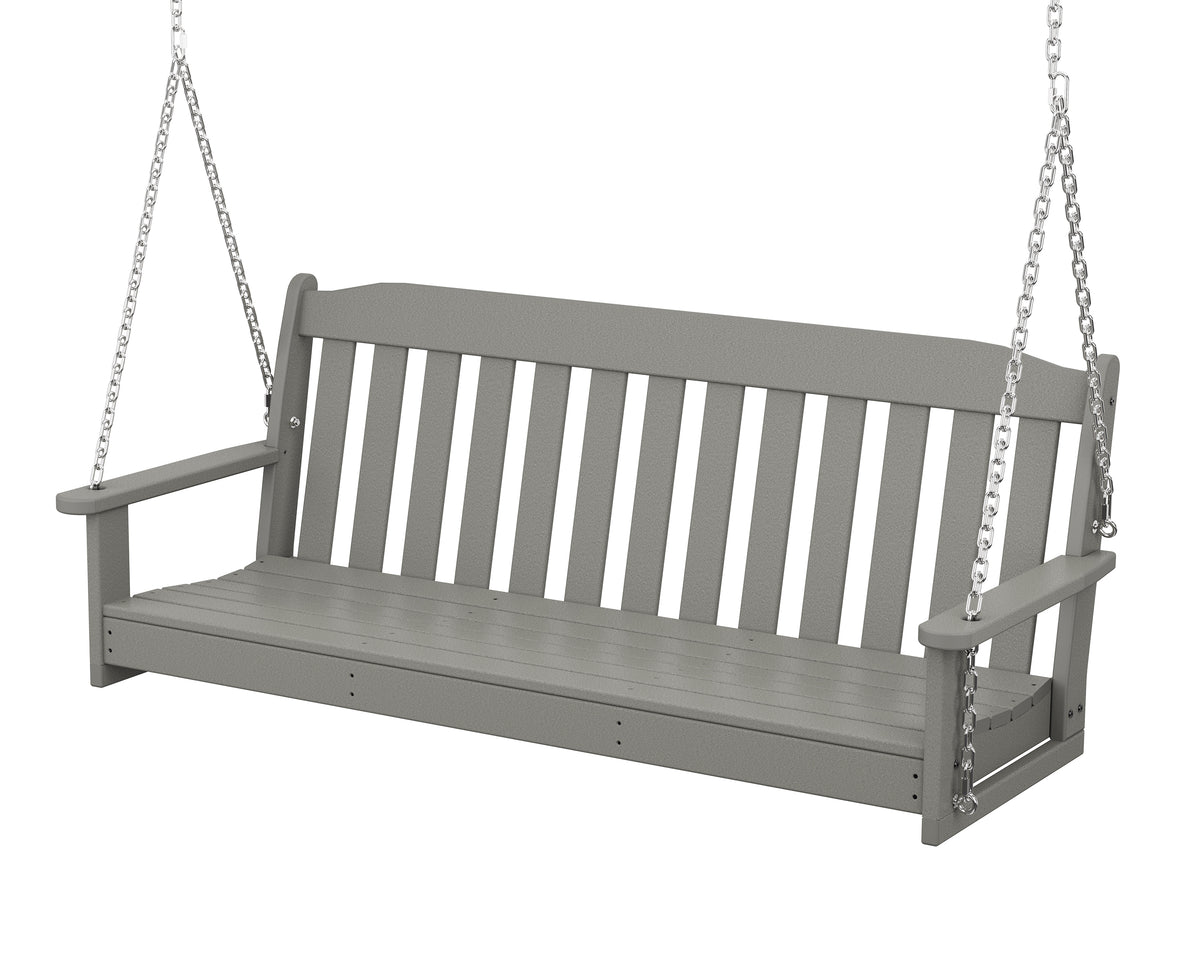 POLYWOOD Country Living 60" Swing in Slate Grey