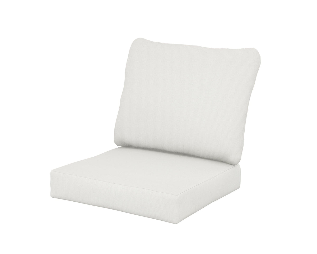 POLYWOOD Baffle Seat/Back Cushion in Natural Linen