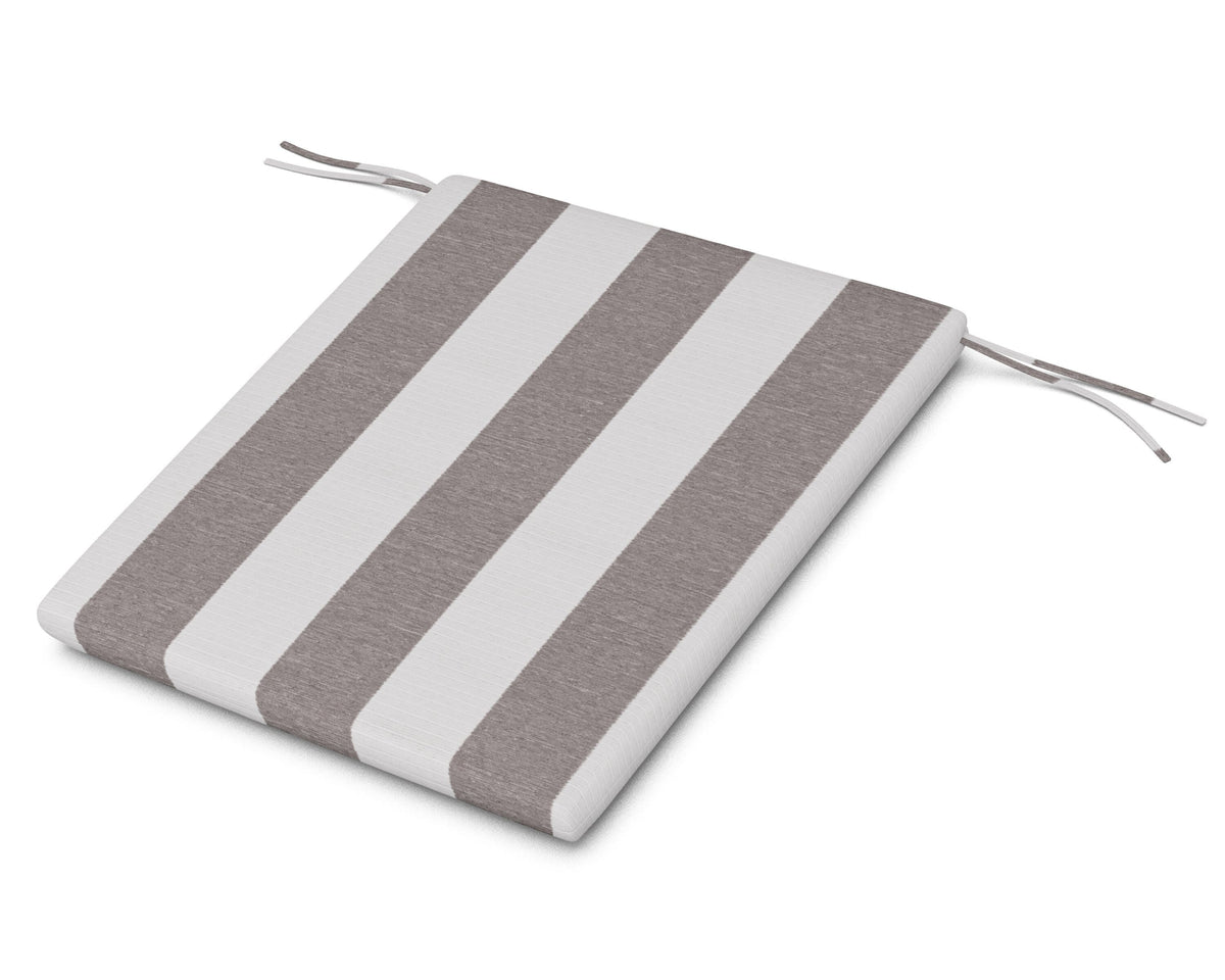 POLYWOOD AL100 Seat Pad in Cabana Stripe Grey Mist