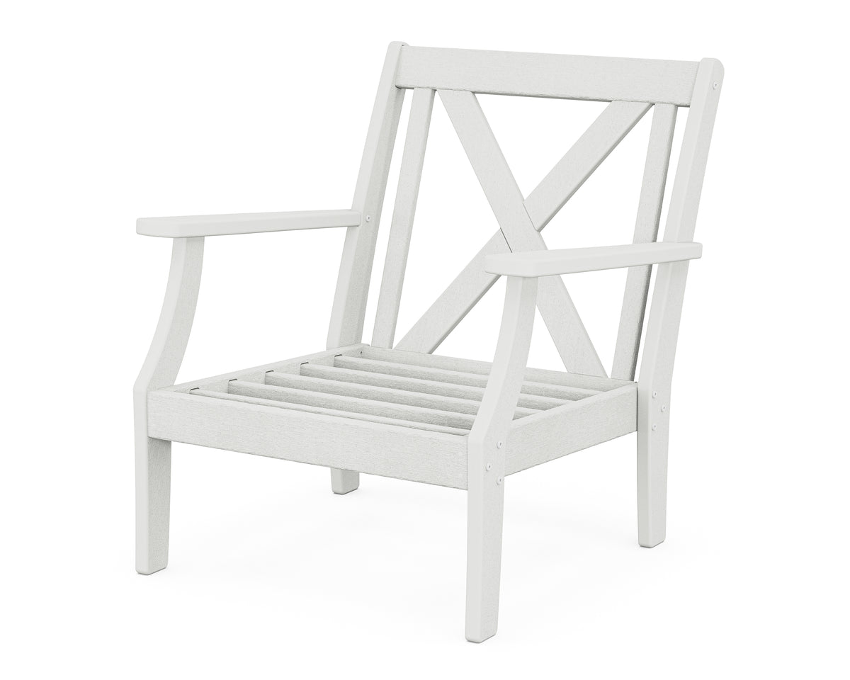 POLYWOOD Braxton Deep Seating Chair Frame in Vintage White