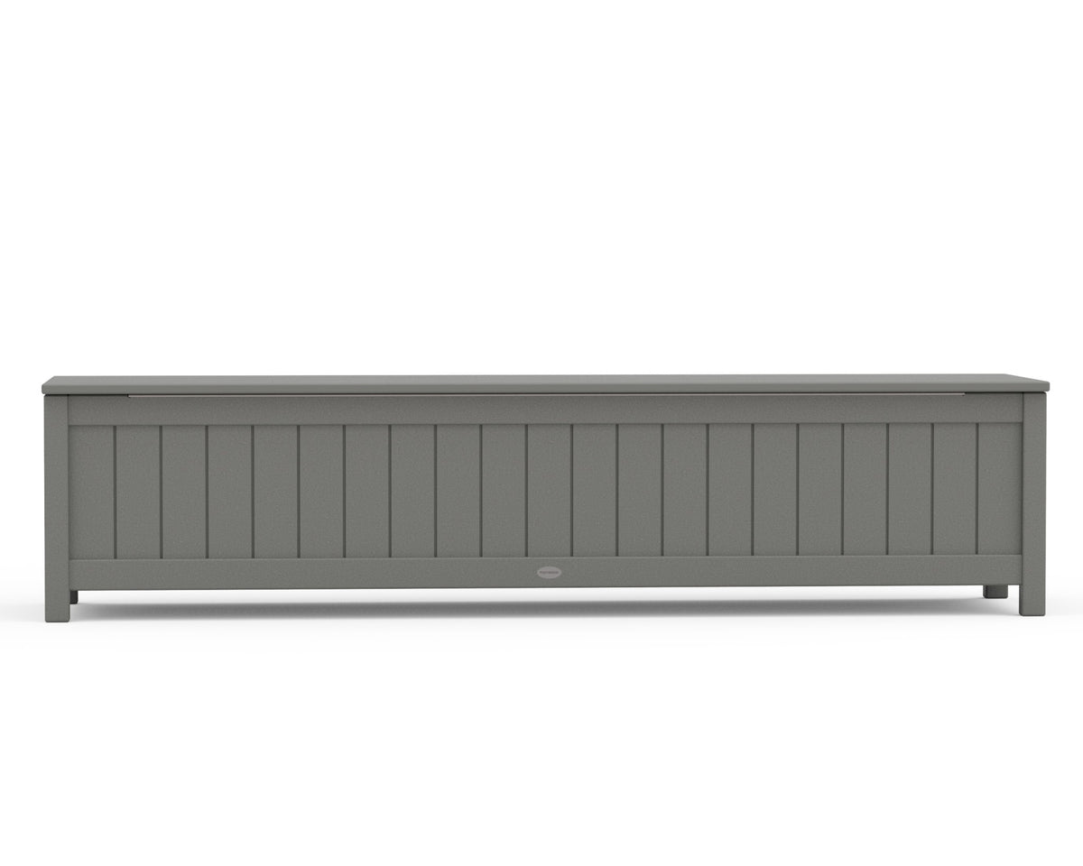 POLYWOOD Vineyard 72" Storage Bench angle view