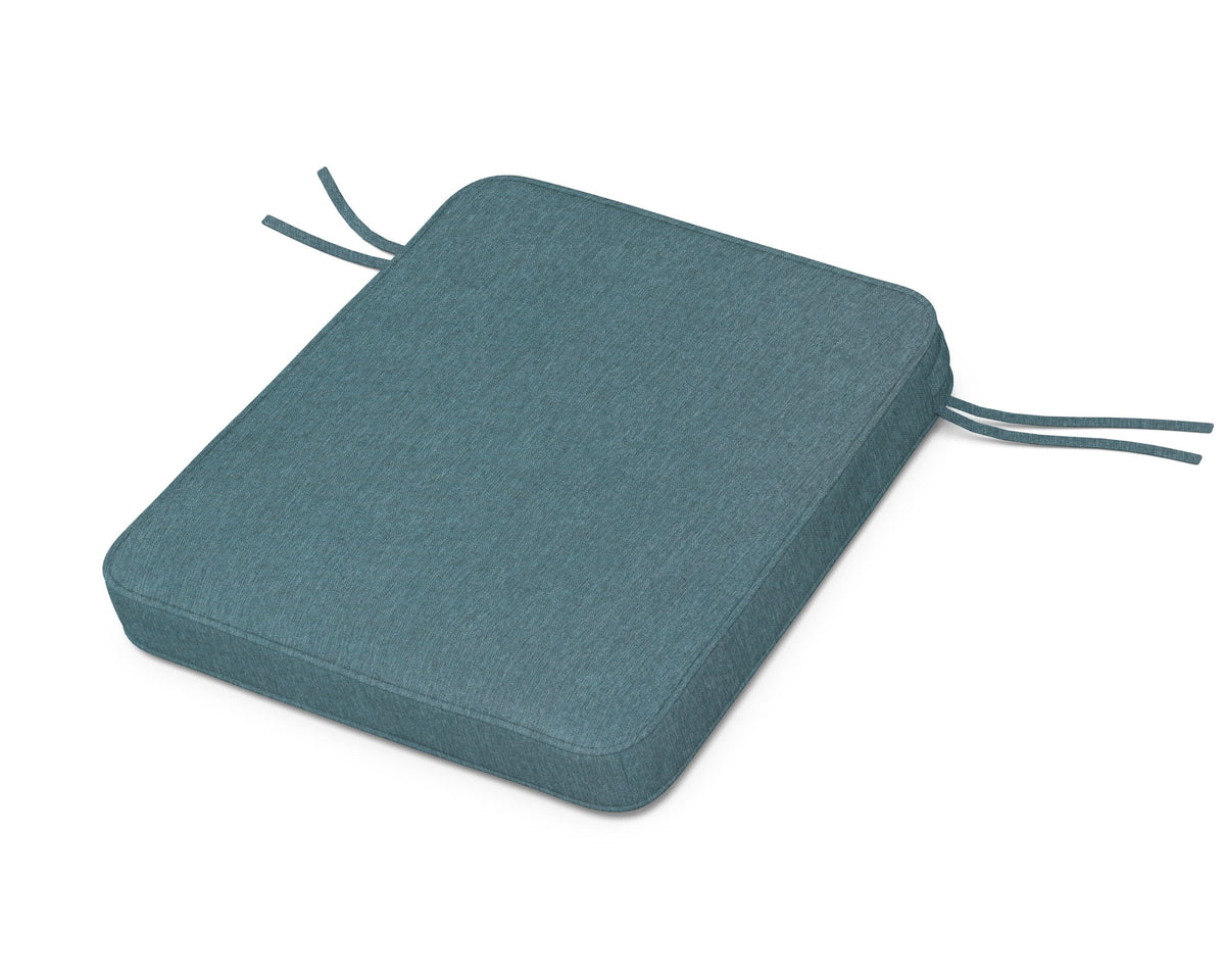POLYWOOD Chinoiserie Rocker Seat Cushion in Ocean Teal