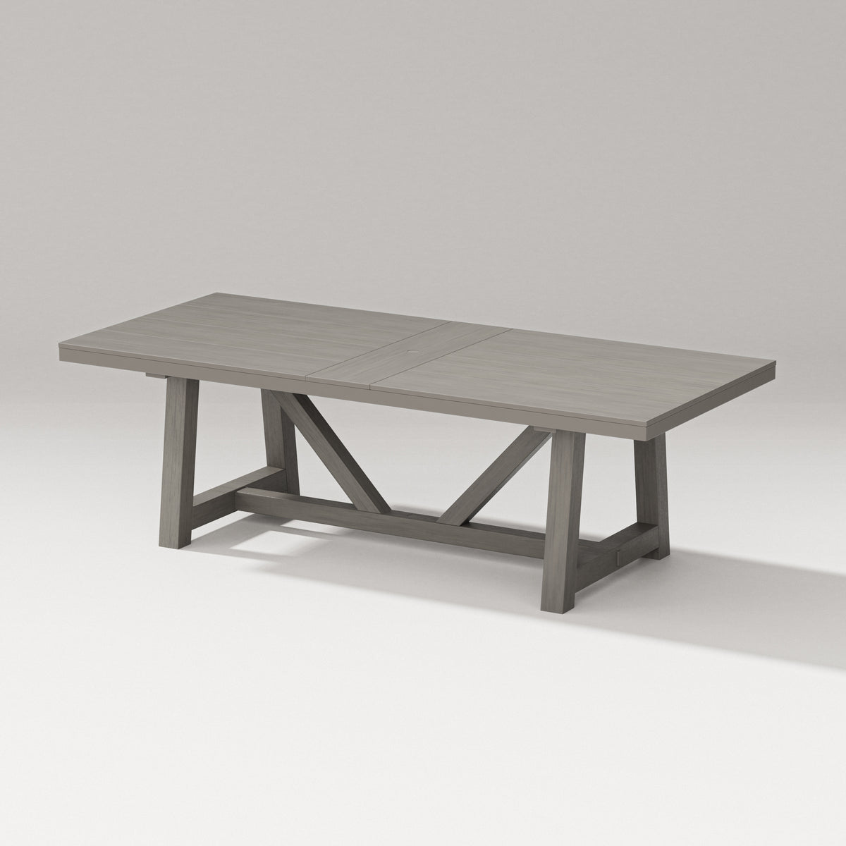 POLYWOOD PW Designer Series 96" A-Frame Dining Table in Driftwood