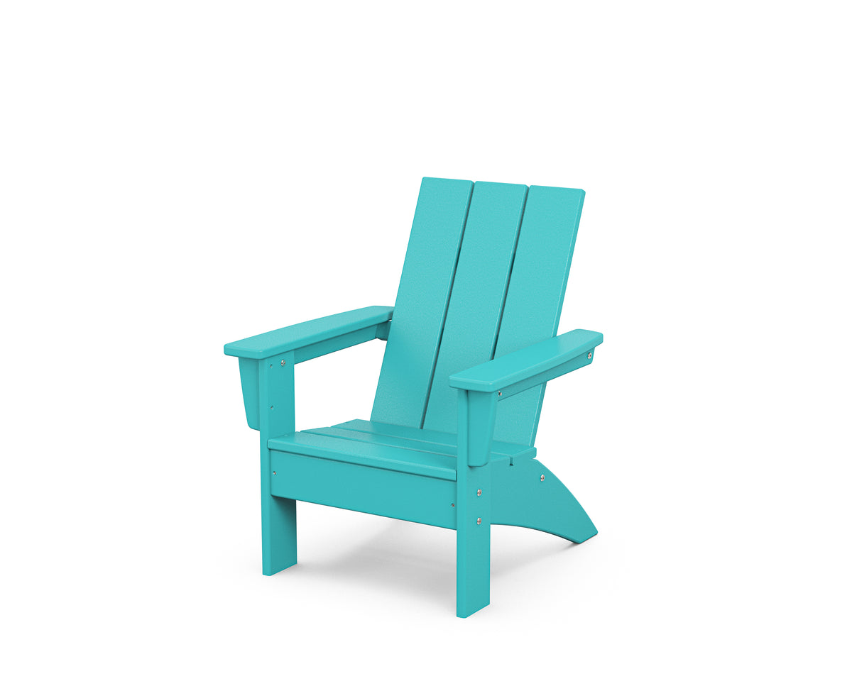 POLYWOOD Kids Modern Adirondack Chair in Aruba