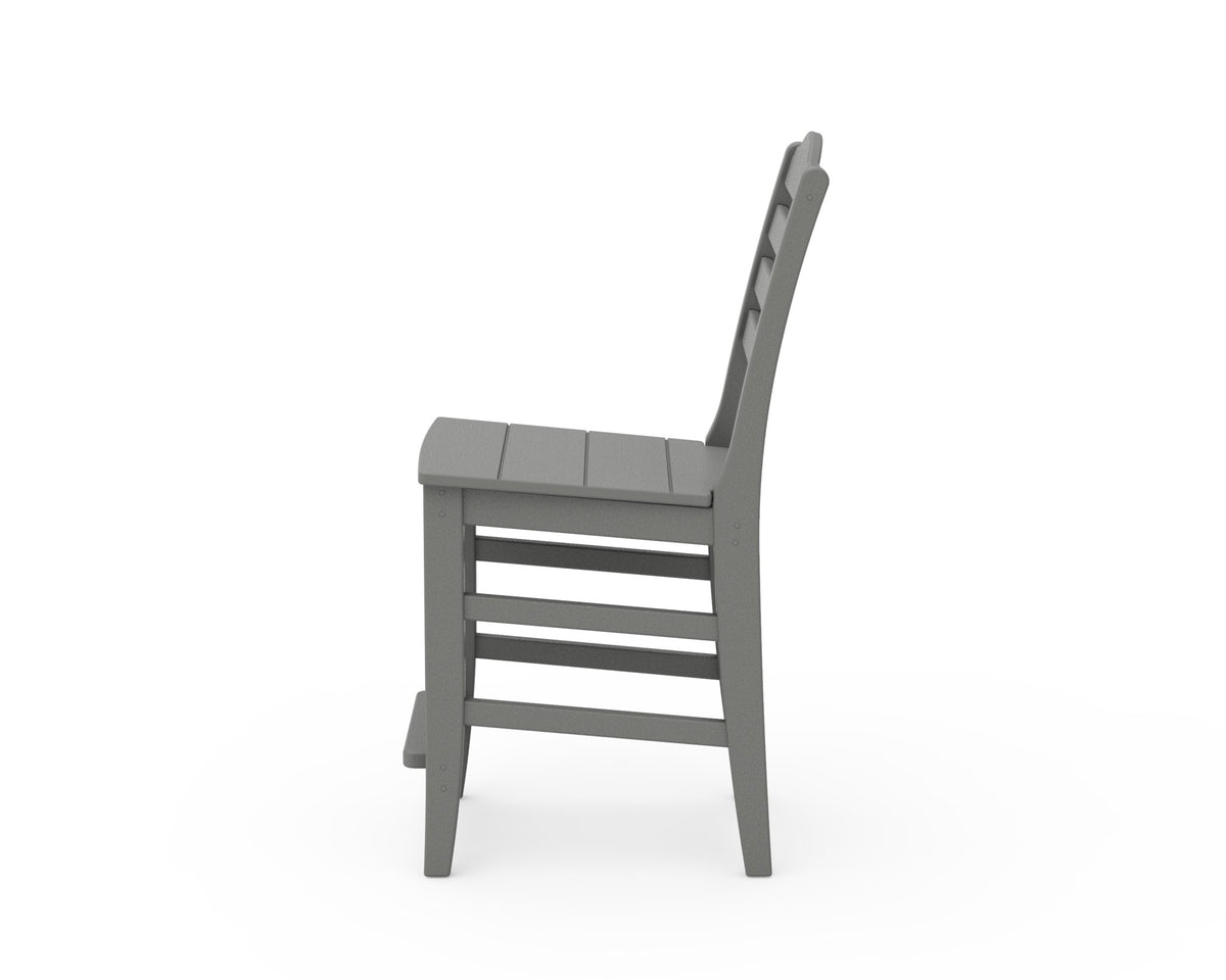 POLYWOOD Savannah Counter Side Chair angle view