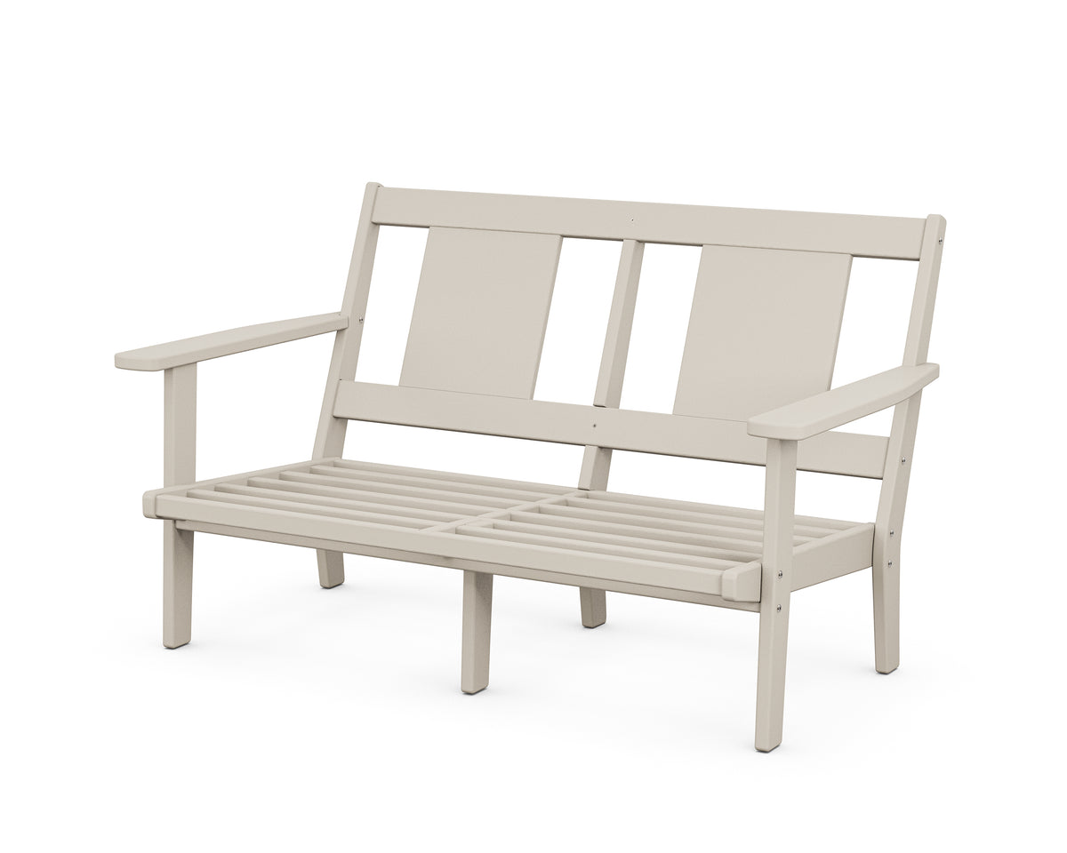 POLYWOOD Prairie Deep Seating Loveseat Frame in Sand