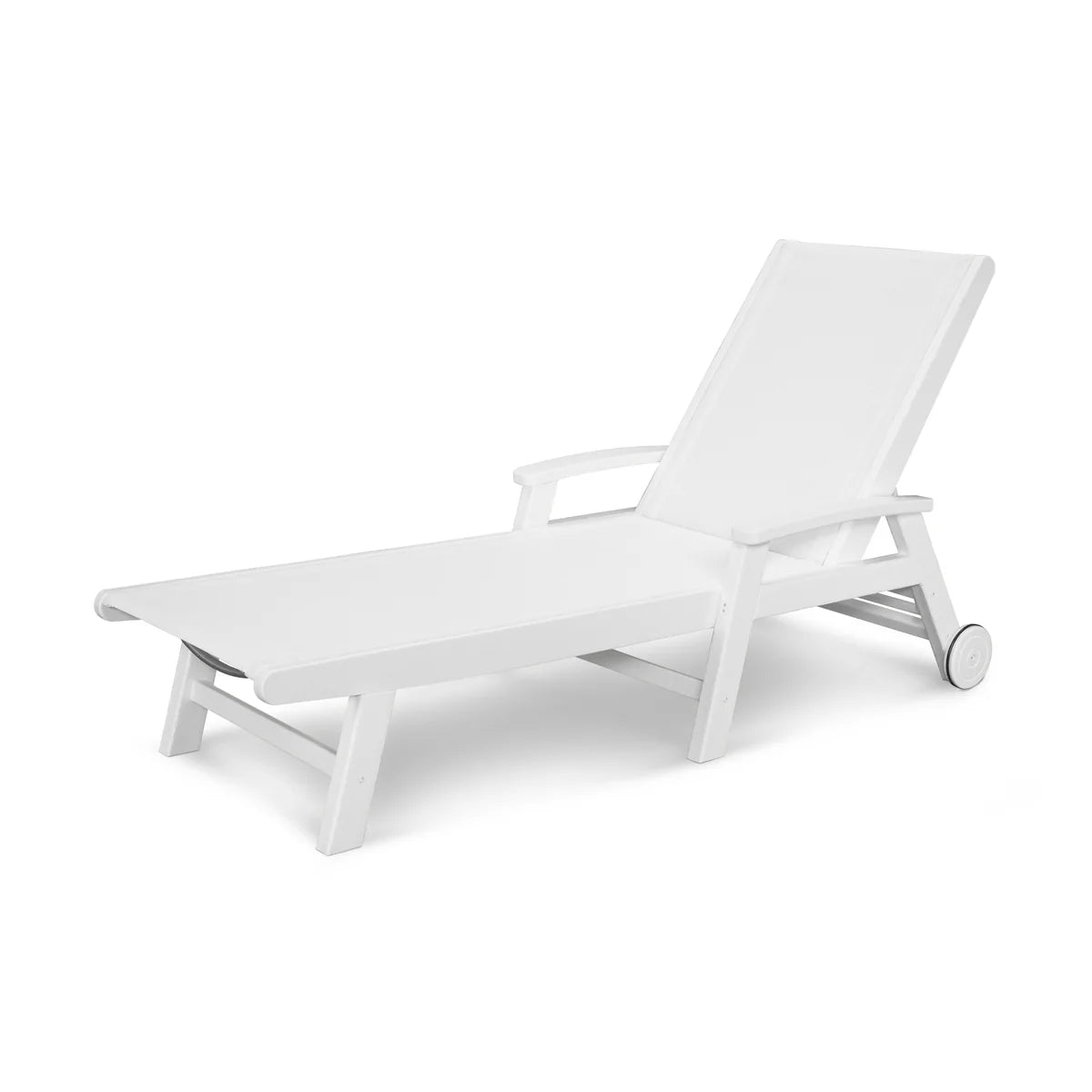 POLYWOOD Coastal Chaise with Wheels