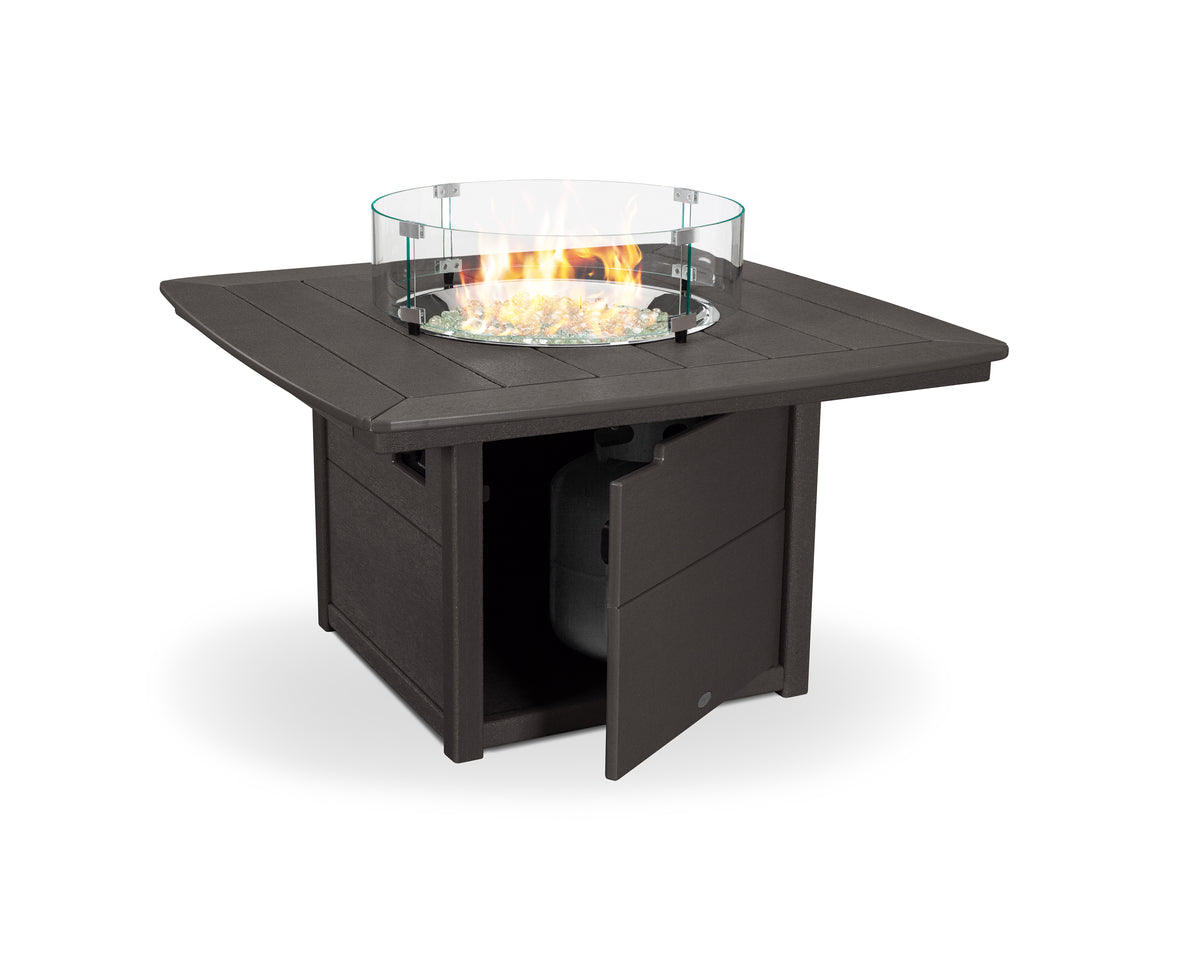 Additional angle of the POLYWOOD Nautical 42" Fire Pit Table