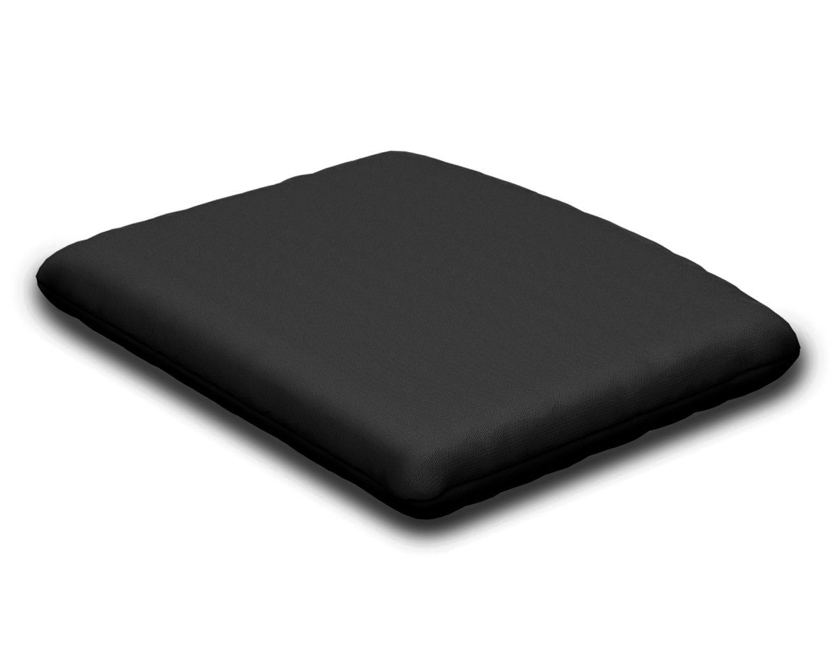 POLYWOOD Seat Cushion - 12.65"D x 15"W x 2.5"H in Canvas Black