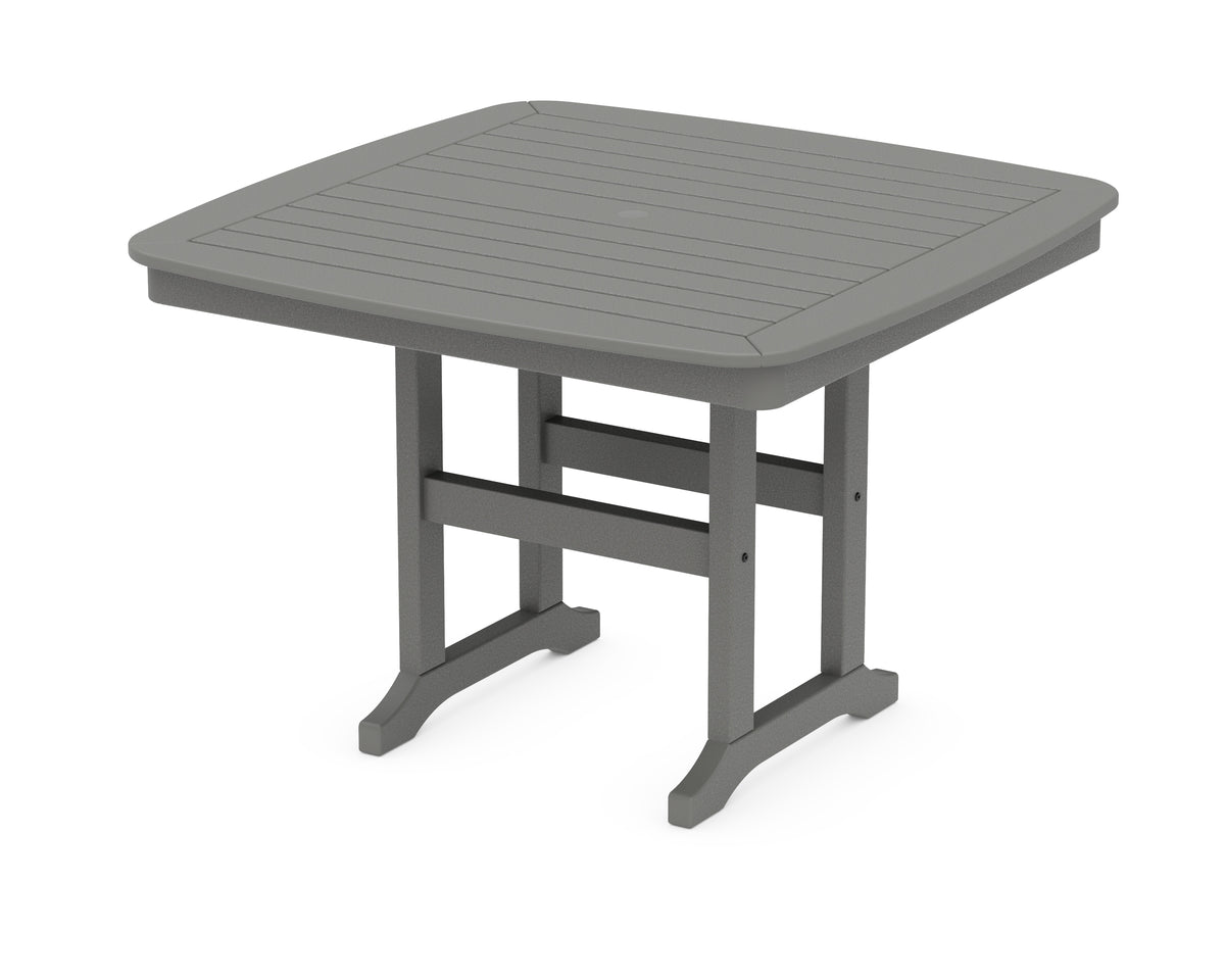 POLYWOOD Nautical 44" Dining Table in Slate Grey
