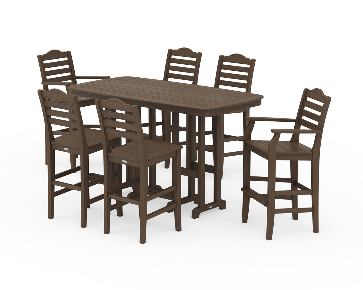 POLYWOOD Savannah 7-Piece Bar Set in Kona