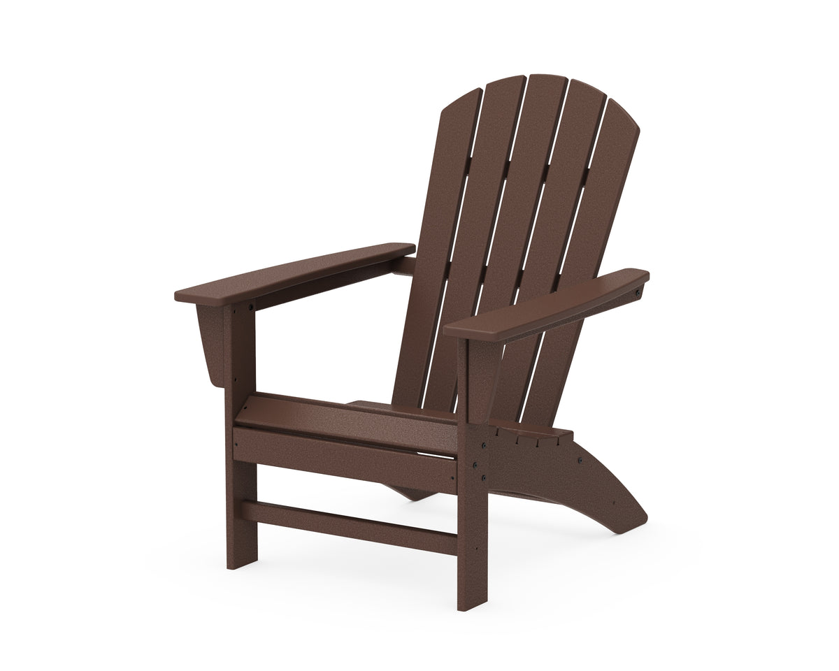 POLYWOOD Nautical Adirondack Chair in Mahogany
