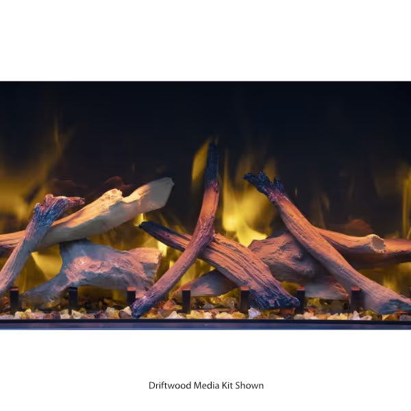 Amantii Tru View Bespoke 3 Sided Electric Fireplace - 85"