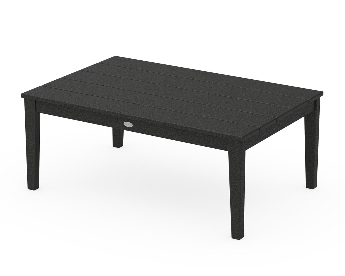 POLYWOOD Newport 28" x 42" Coffee Table in Black