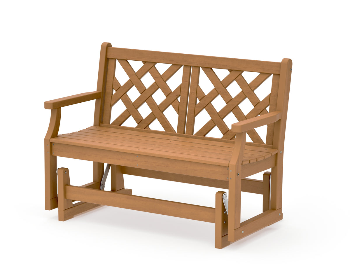 POLYWOOD Wovendale 48" Glider in Natural