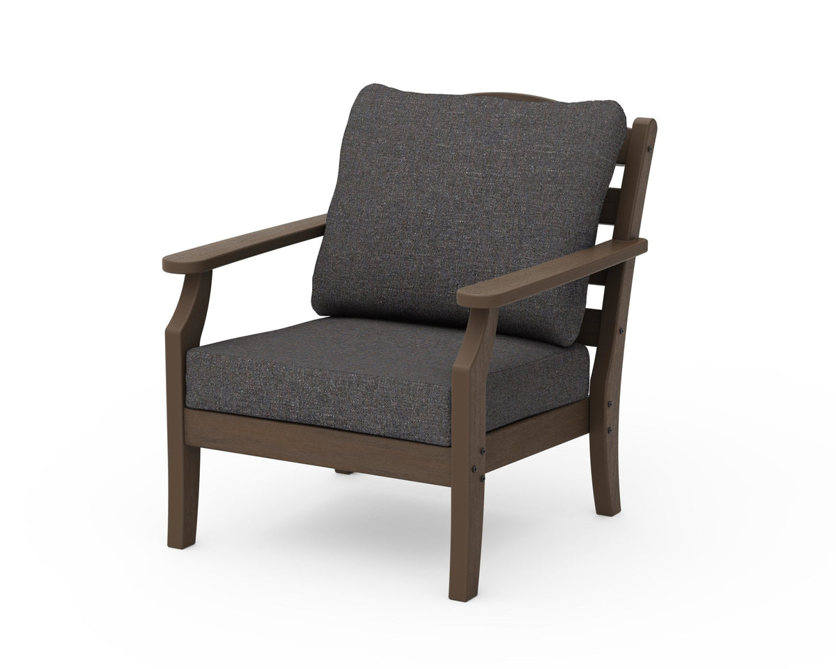 POLYWOOD Savannah Deep Seating Chair in Kona / Ash Charcoal