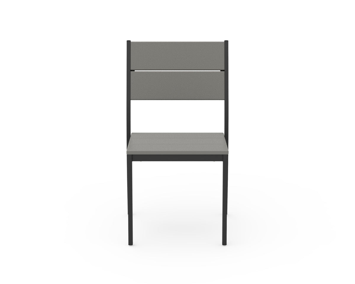POLYWOOD Main Street Stacking Dining Side Chair angle view