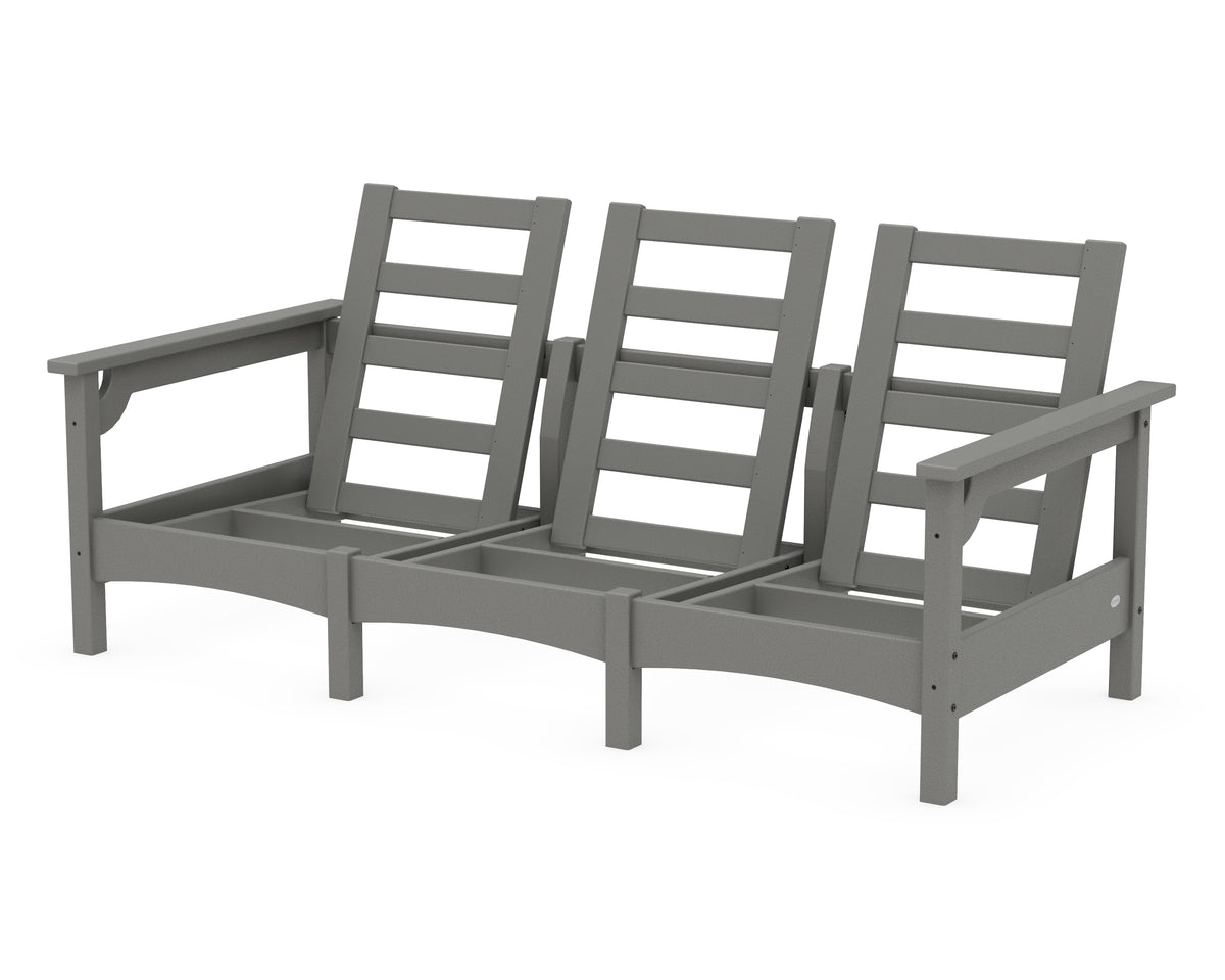 POLYWOOD Club Sofa Frame in Slate Grey